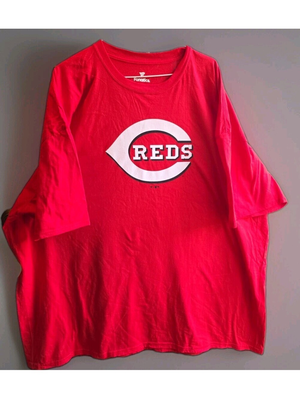 Cincinnati Reds Fanatics Official Logo T-Shirt - Red Size 5 Extra Large 5XL